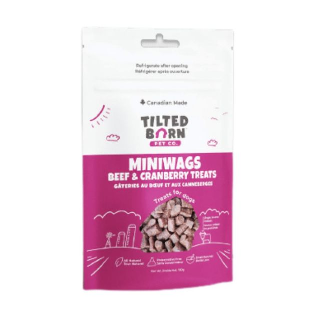 Tilted Barn Canadian Beef &amp; Cranberry Miniwags 100g