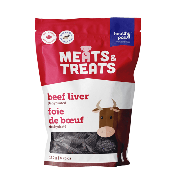 Healthy Paws Meats &amp; Treats - Dehydrated Beef Liver - 120g