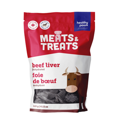Healthy Paws Meats &amp; Treats - Dehydrated Beef Liver - 120g