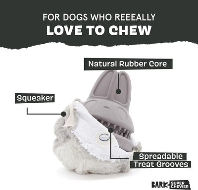 BARK Hare Raiser Hardcore Tough Chew Dog Toy