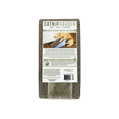 Multipet Catnip Garden Scratcher with Catnip for Cats