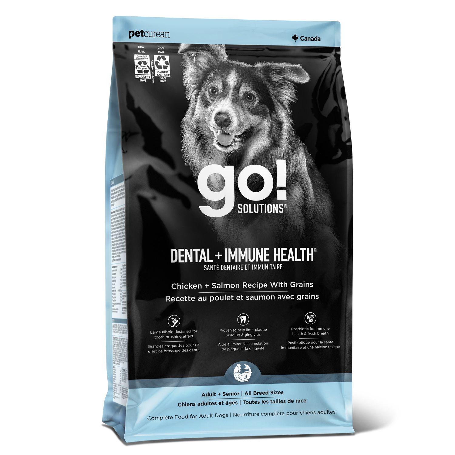 Go! Solutions ​Dental + Immune Health Chicken + Salmon Recipe with Grains for dogs