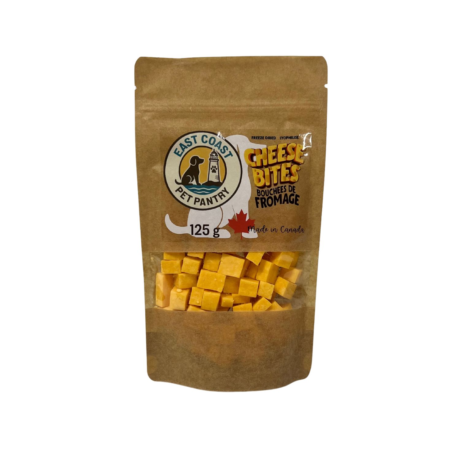 East Coast Pet Pantry Freeze-Dried Cheese Bites Dog Treats 125g