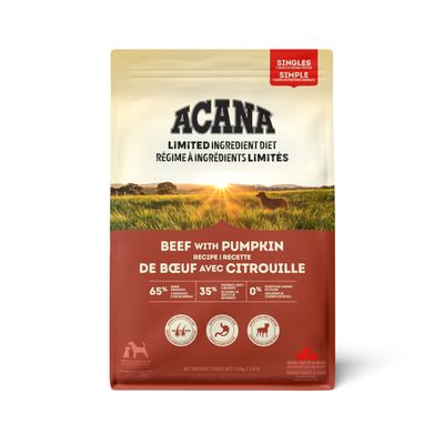 Acana Singles Beef with Pumpkin Recipe Dog Food