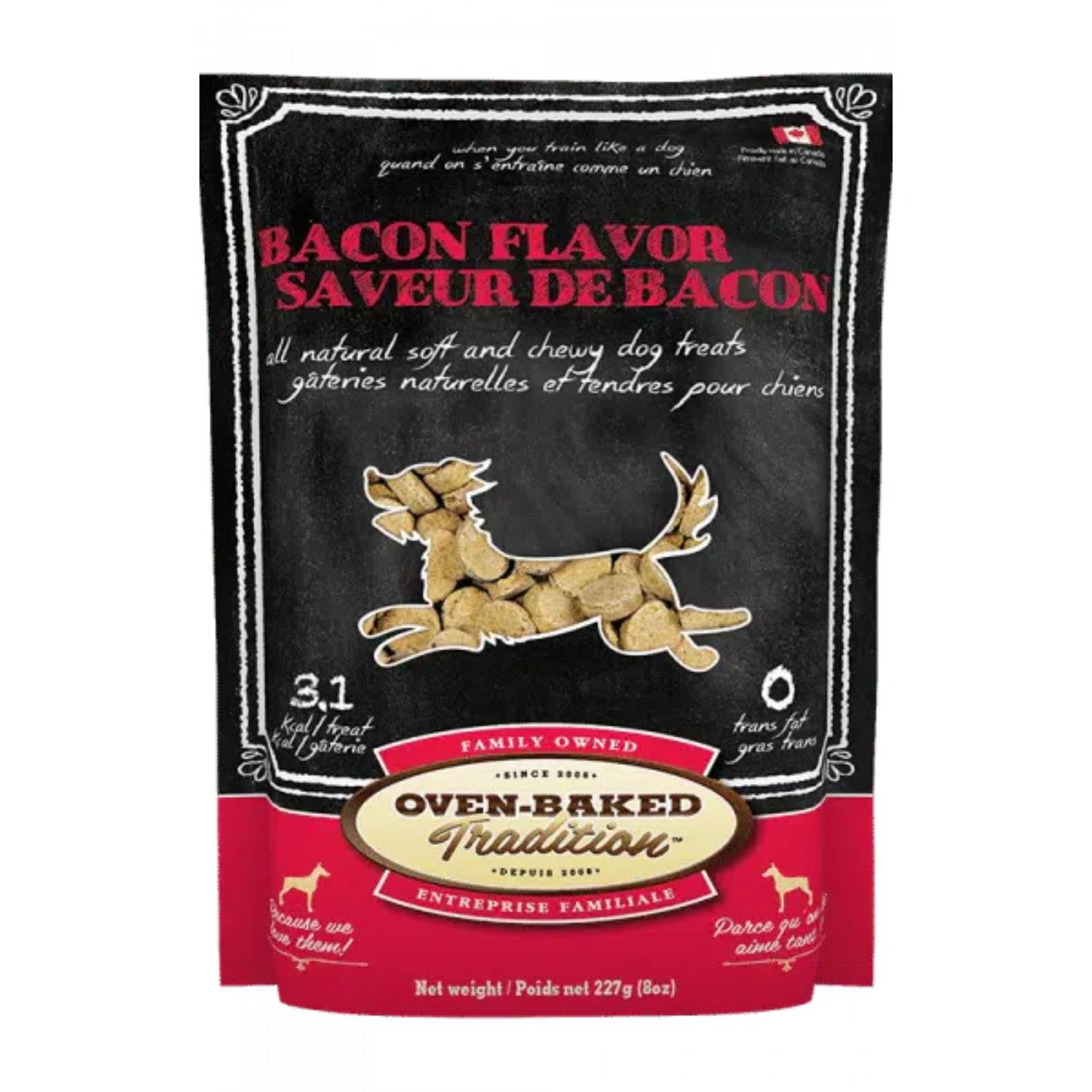 Oven-Baked Tradition Soft And Chewy Bacon Flavour Dog Treats 8oz