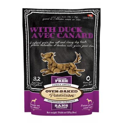 Oven-Baked Tradition Soft And Chewy Duck Flavour Dog Treats 8oz