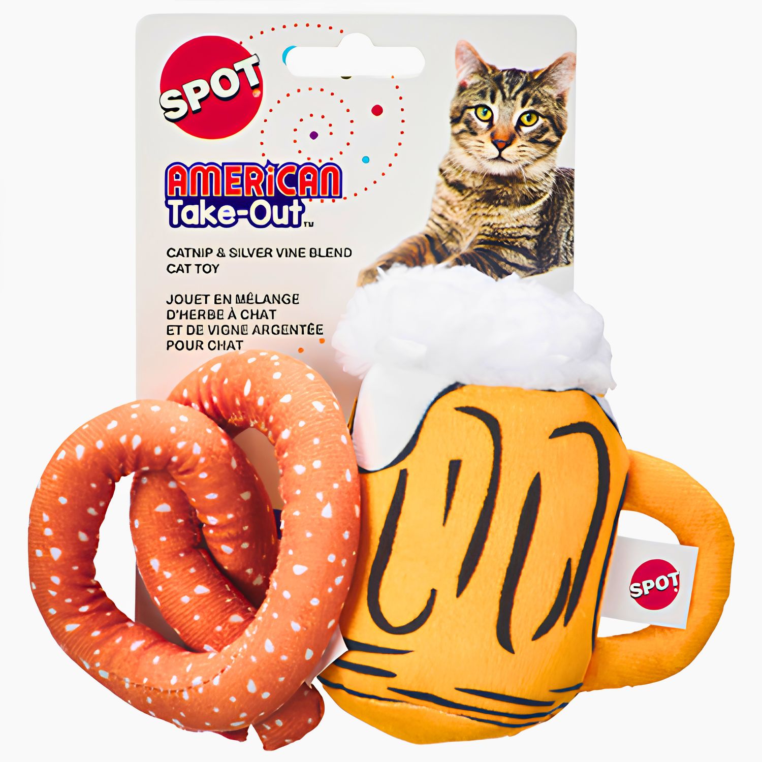 Spot American Take Out Cat Toy 2pk