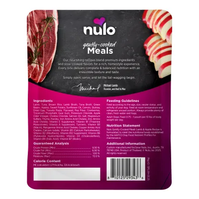 Nulo Gently Cooked Lamb + Apple 9oz