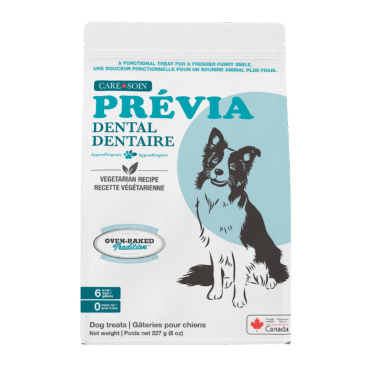 Oven-Baked Tradition Grain Free Care Prévia Dental, Vegetarian Recipe Treats Dog 227g