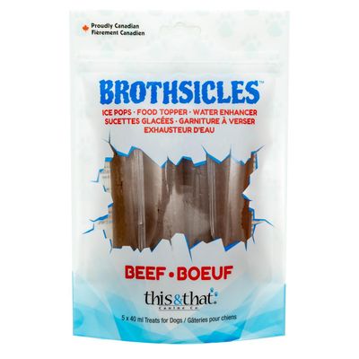 This &amp; That Brothsicles Beef Treat for Dogs 5pc