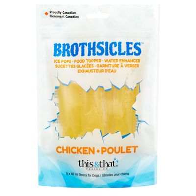 This &amp; That Brothsicles Chicken Treat for Dogs 5pc