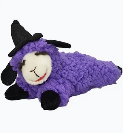 Lamb Chop Halloween Witch Hat  Dog Toy 6"