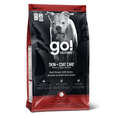 Go! Solutions Skin + Coat Care Beef Recipe with Grains for dogs