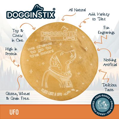 Dogginstix Beef Collagen UFO Disc