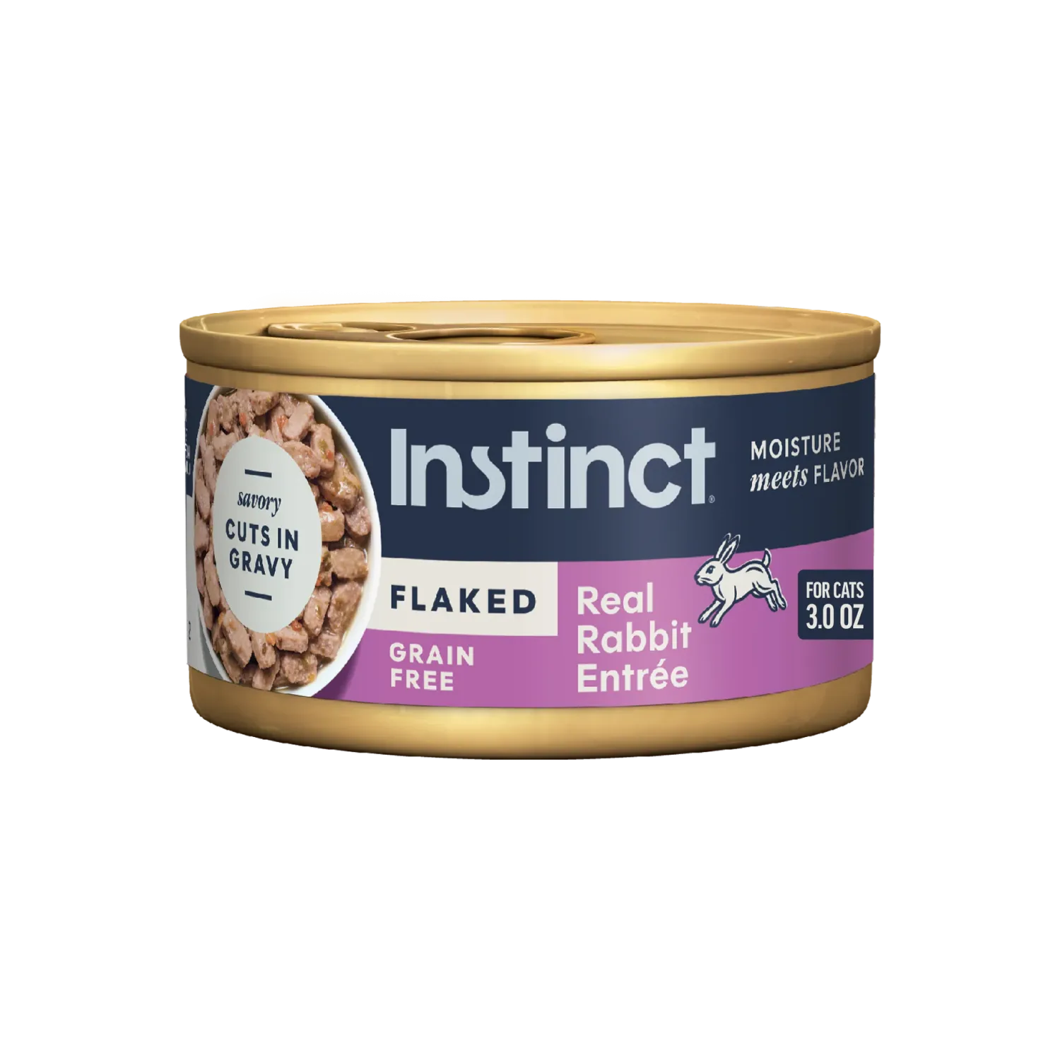 Instinct Flaked Canned Cat Food Rabbit Entrée 85g