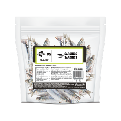 Iron Will Raw Sardines Frozen Dog Treat 1lb