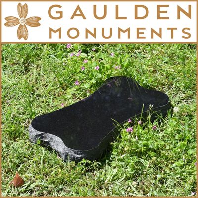 Bone Shaped Pet Memorial - Black - 16 Bone Shaped Pet Memorial - Black - 16" x 8" x 2"