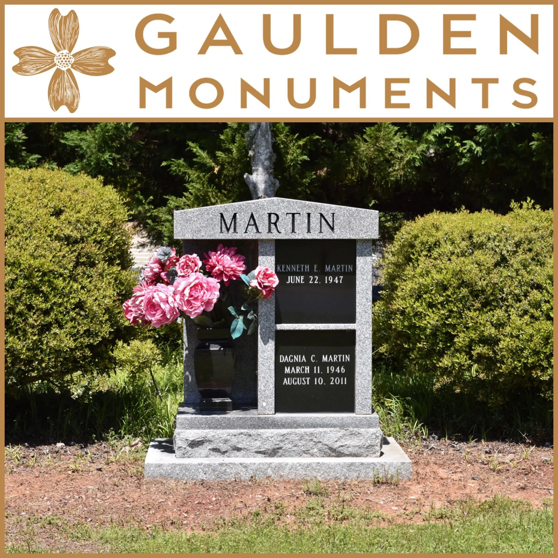 2 Niche Columbarium including Flower Vase