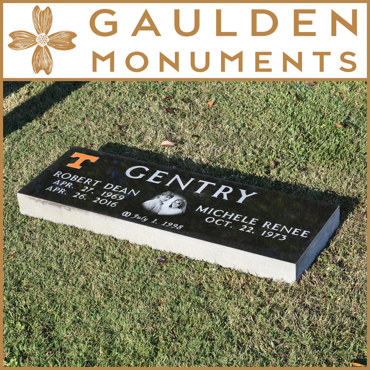 Premium Companion Grass Level Memorial - Jet Black Granite - 48 Premium Companion Grass Level Memorial - Jet Black Granite - 48" long x 16" wide x 4" thick