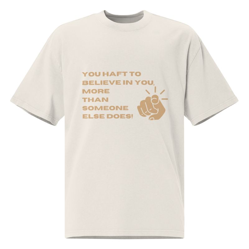 Believe Oversized faded t-shirt