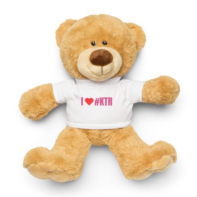I LOVE #KTR Teddy bear with a t-shirt
