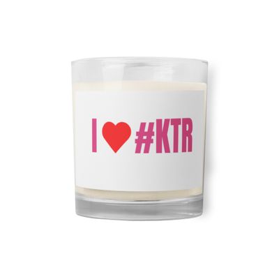 Glass jar soy wax candle