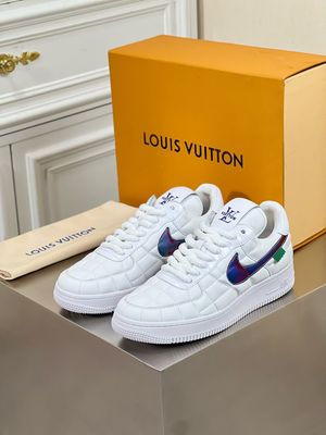 Louis Vuitton x Nike AF1 men shoes OUA12