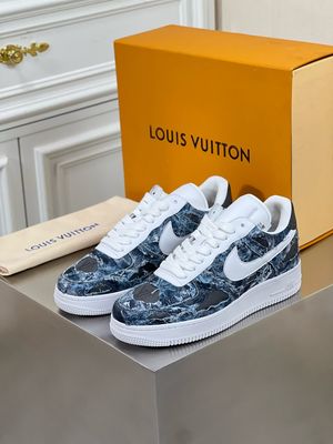 Louis Vuitton x Nike AF1 men shoes OUA13