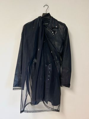 Y/Project by Glenn Martens FW2017 Runway Leather &amp; Tulle Biker Coat