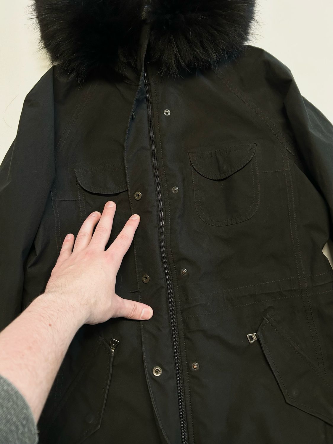 Prada  2002 Raccoon Fur Gore-Tex Jacket