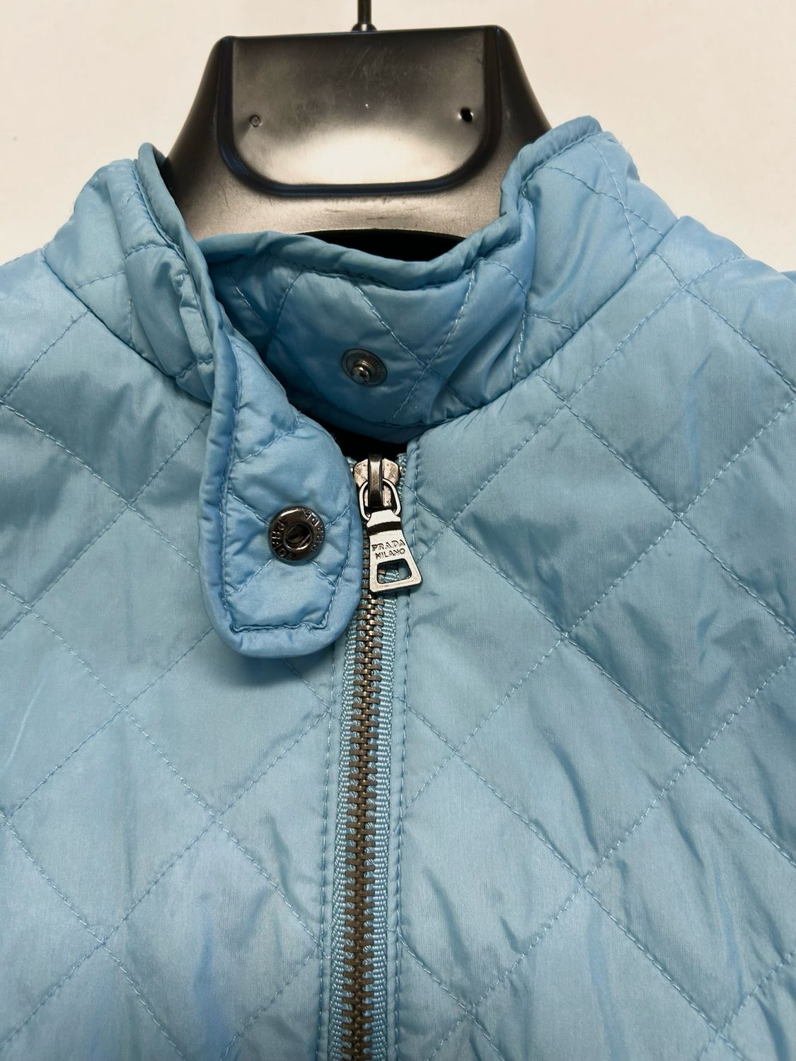 Prada  Quilted Down Jacket Baby Blue