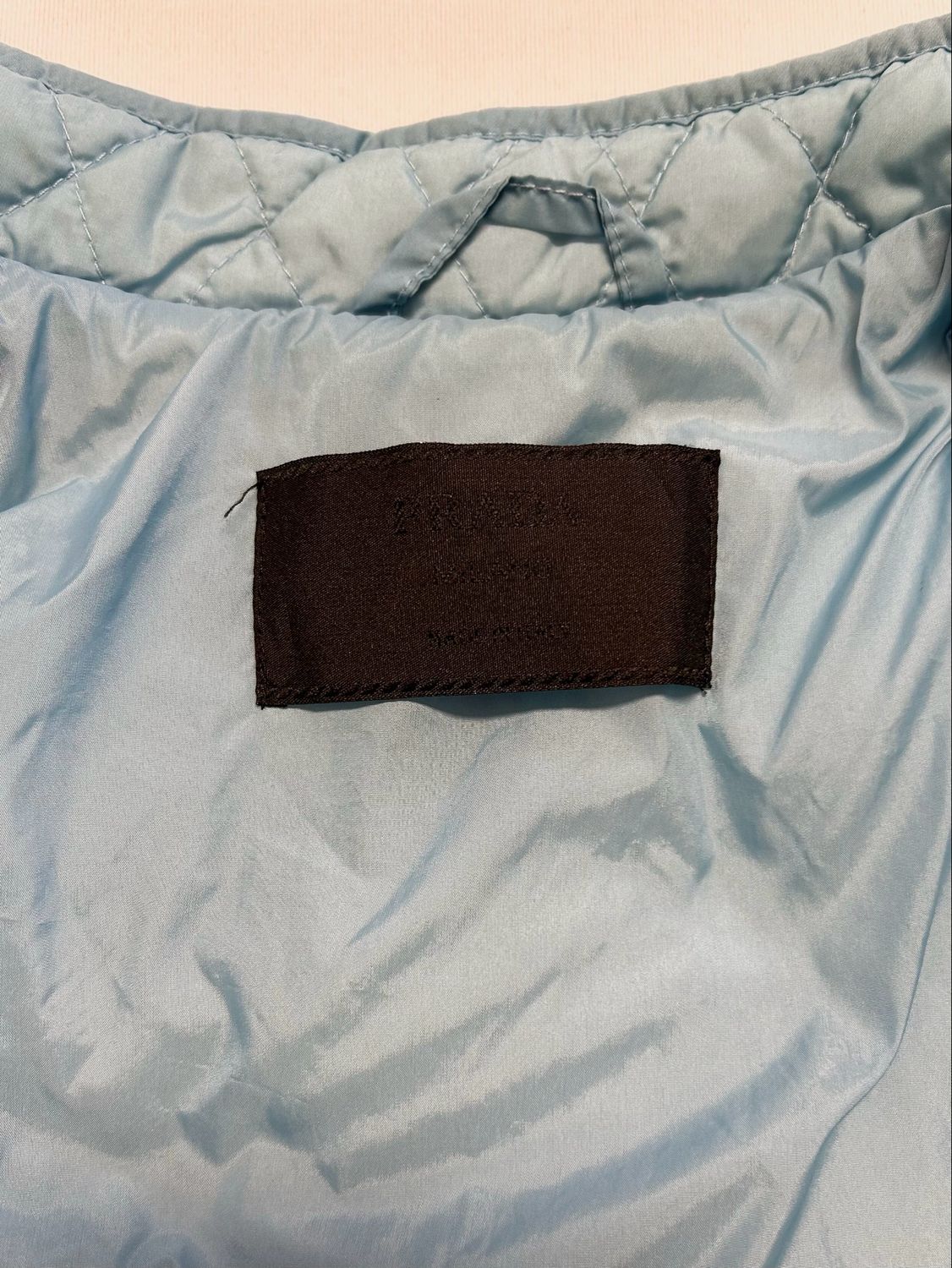 Prada  Quilted Down Jacket Baby Blue