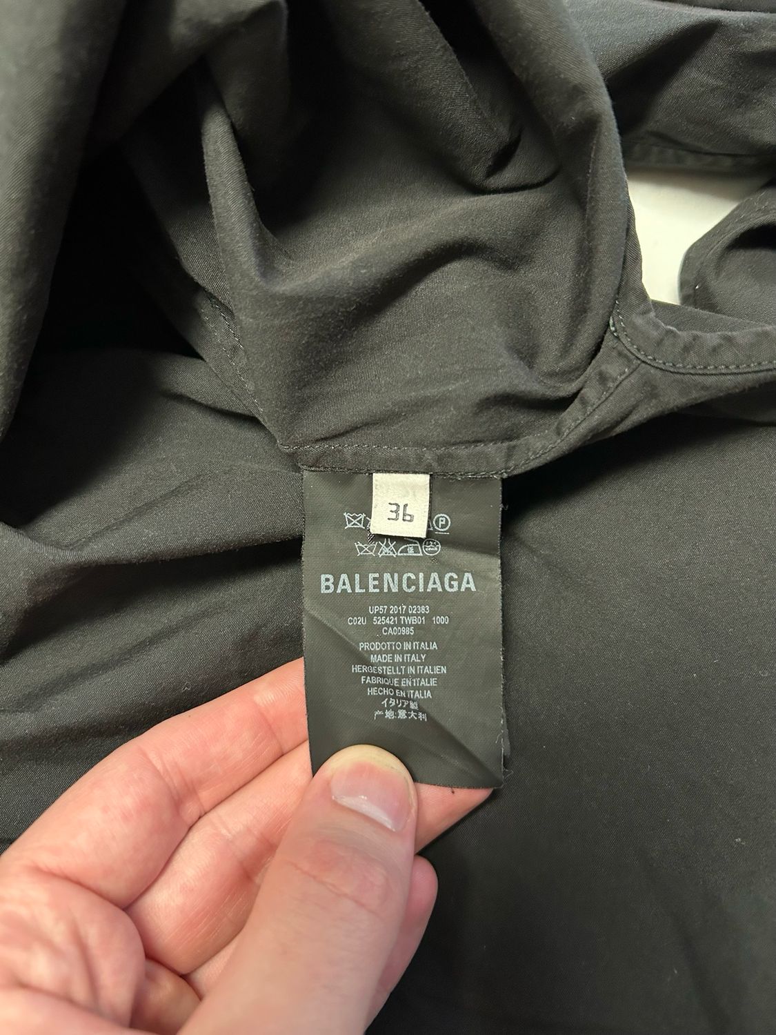 Balenciaga  SS17 Swing Button-Up Shirt