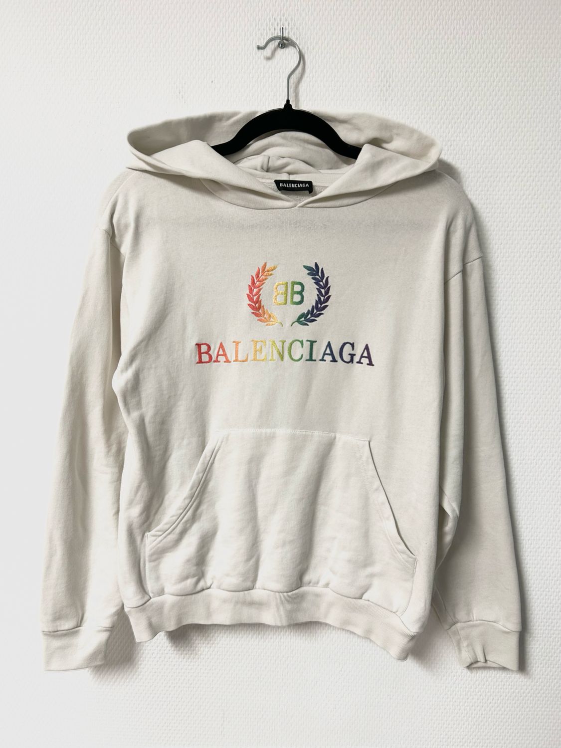 Balenciaga by Demna Gvasalia  SS19 Rainbow Logo Hoodie