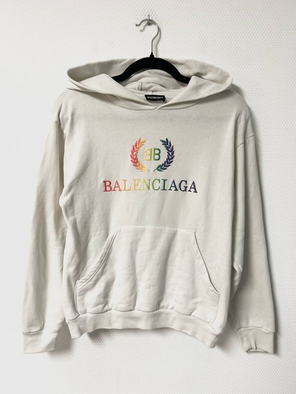 Balenciaga by Demna Gvasalia  SS19 Rainbow Logo Hoodie
