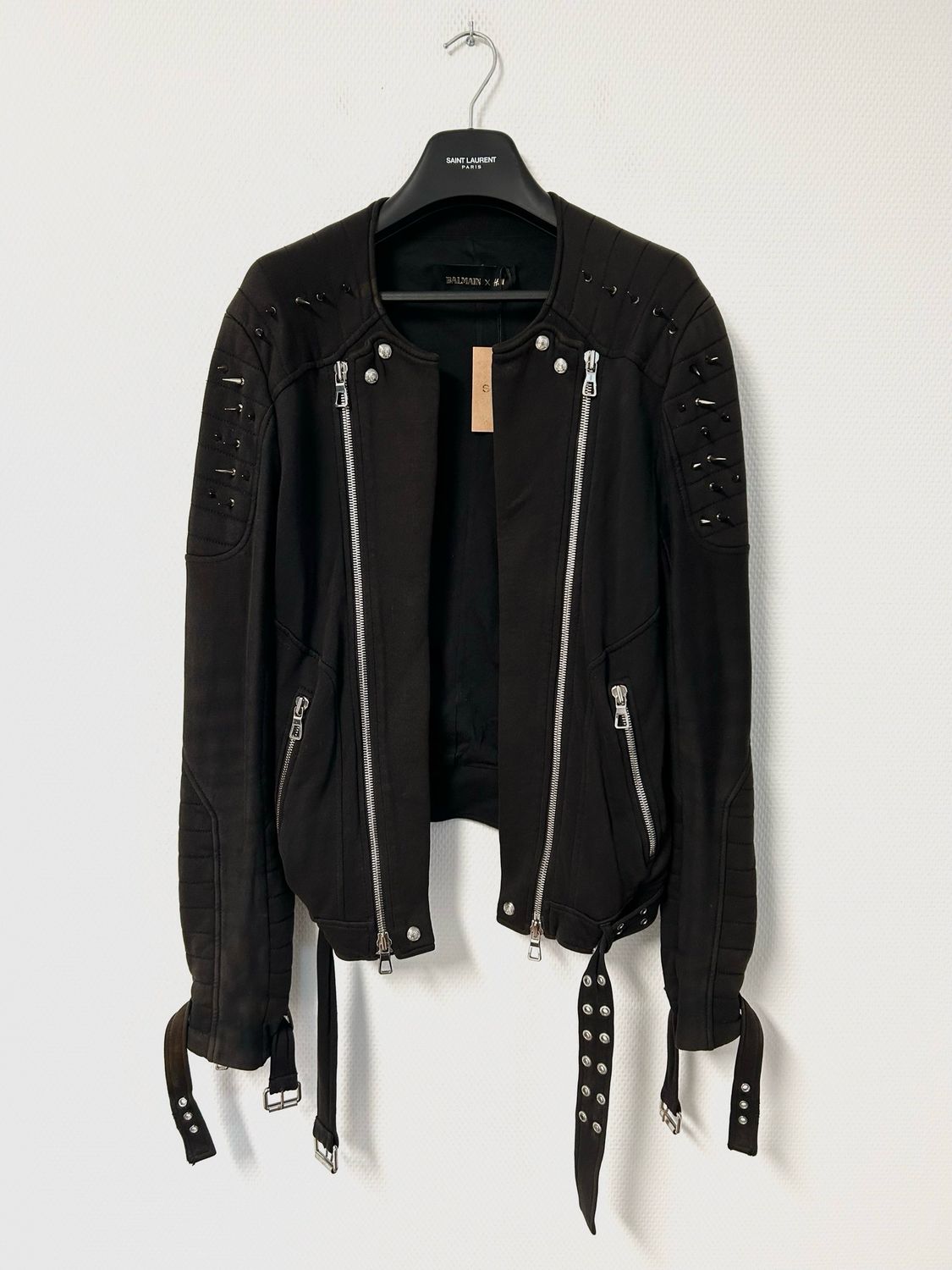 Balmain     Spike Biker Jacket