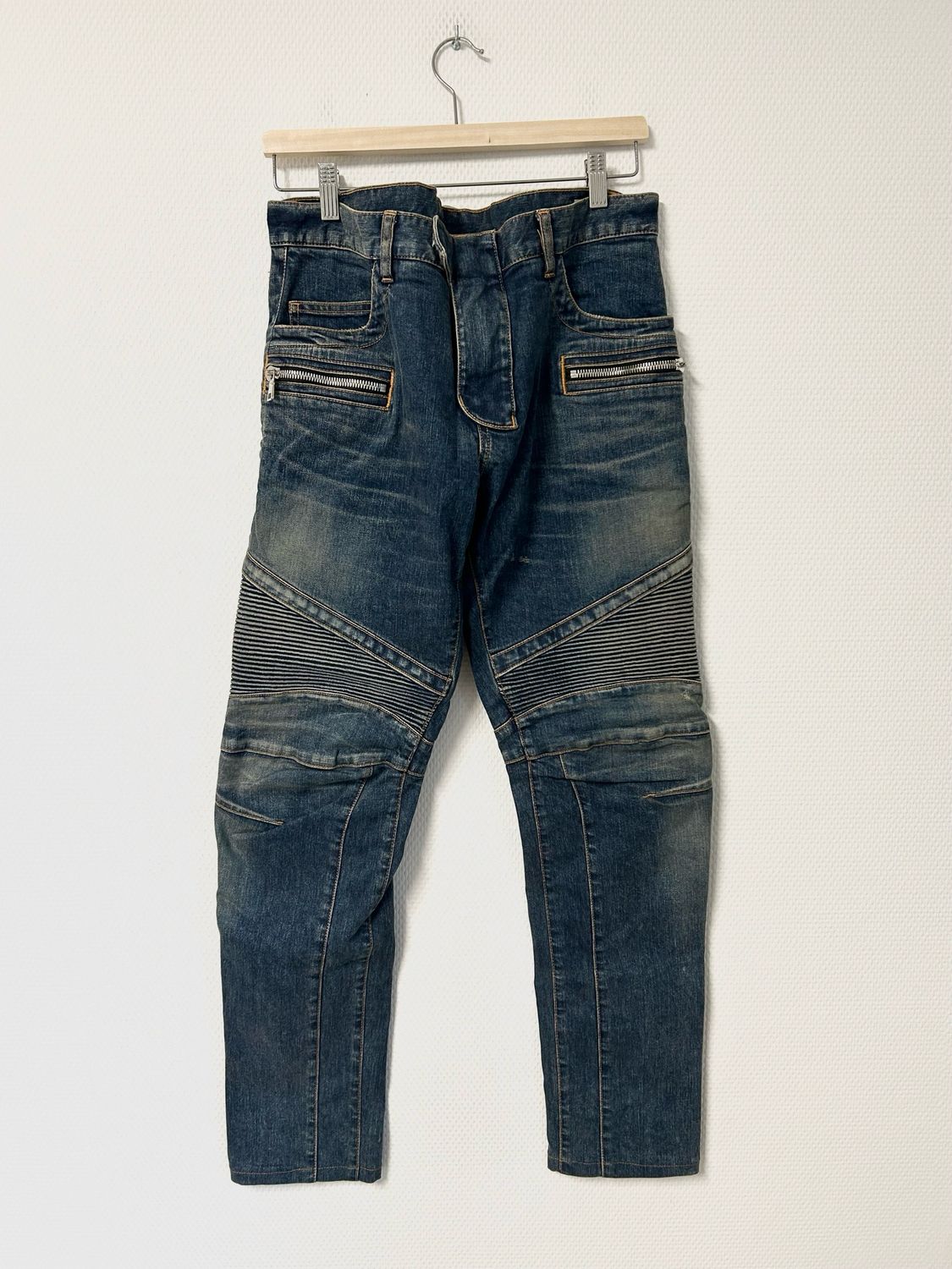 Balmain 2011 Christophe Decarnin Biker Denim