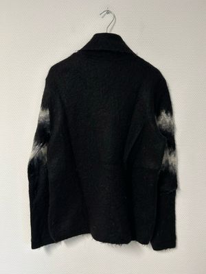 Saint Laurent Paris by Anthony Vaccarello FW2020 Zigzag Stripe Mohair Knit Sweater