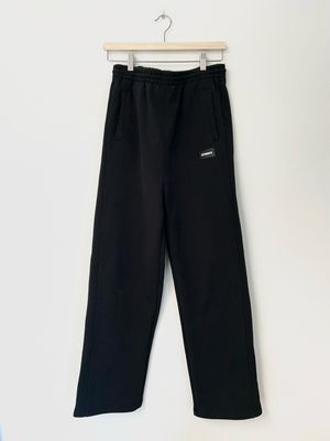 Vetements by Guram Gvasalia  FW2021 Oversized Flared Rubber Logo Sweatpants