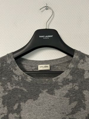 Saint Laurent Paris by Anthony Vaccarello – 2020 Dévoré Tie-Dye Logo T-Shirt