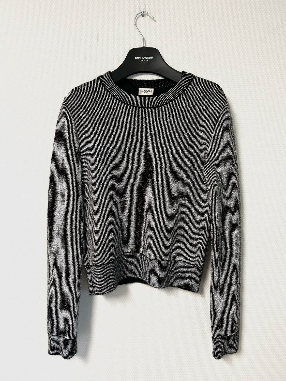 Saint Laurent Paris by Anthony Vaccarello FW2017 1/1 Sample Chain Fiber Mohair Knit