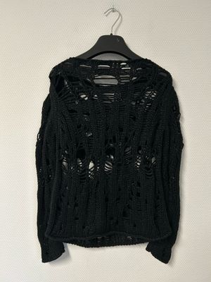 Saint Laurent Paris by Hedi Slimane  FW2015 Spiderweb Metallic Knit Sweater