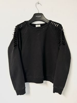 Saint Laurent Paris by Hedi Slimane 2015 Skeleton Cut Out Crewneck