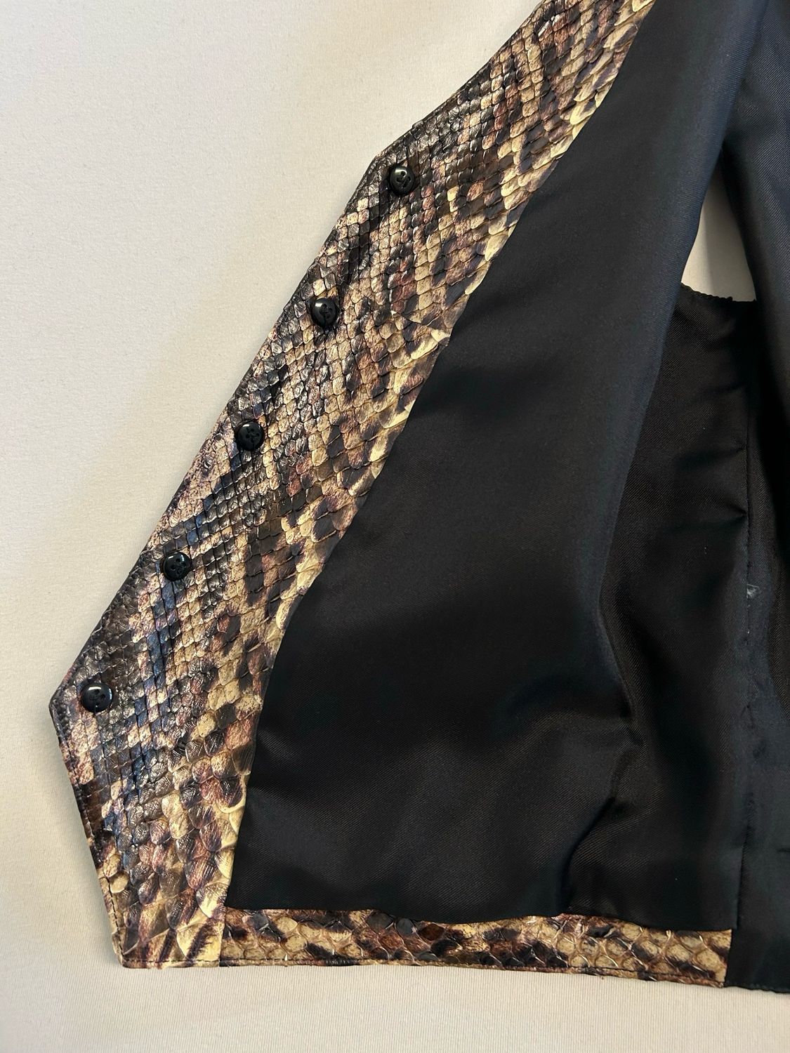 Saint Laurent Paris by Hedi Slimane FW2016 1/1 Sample Python Leather Vest