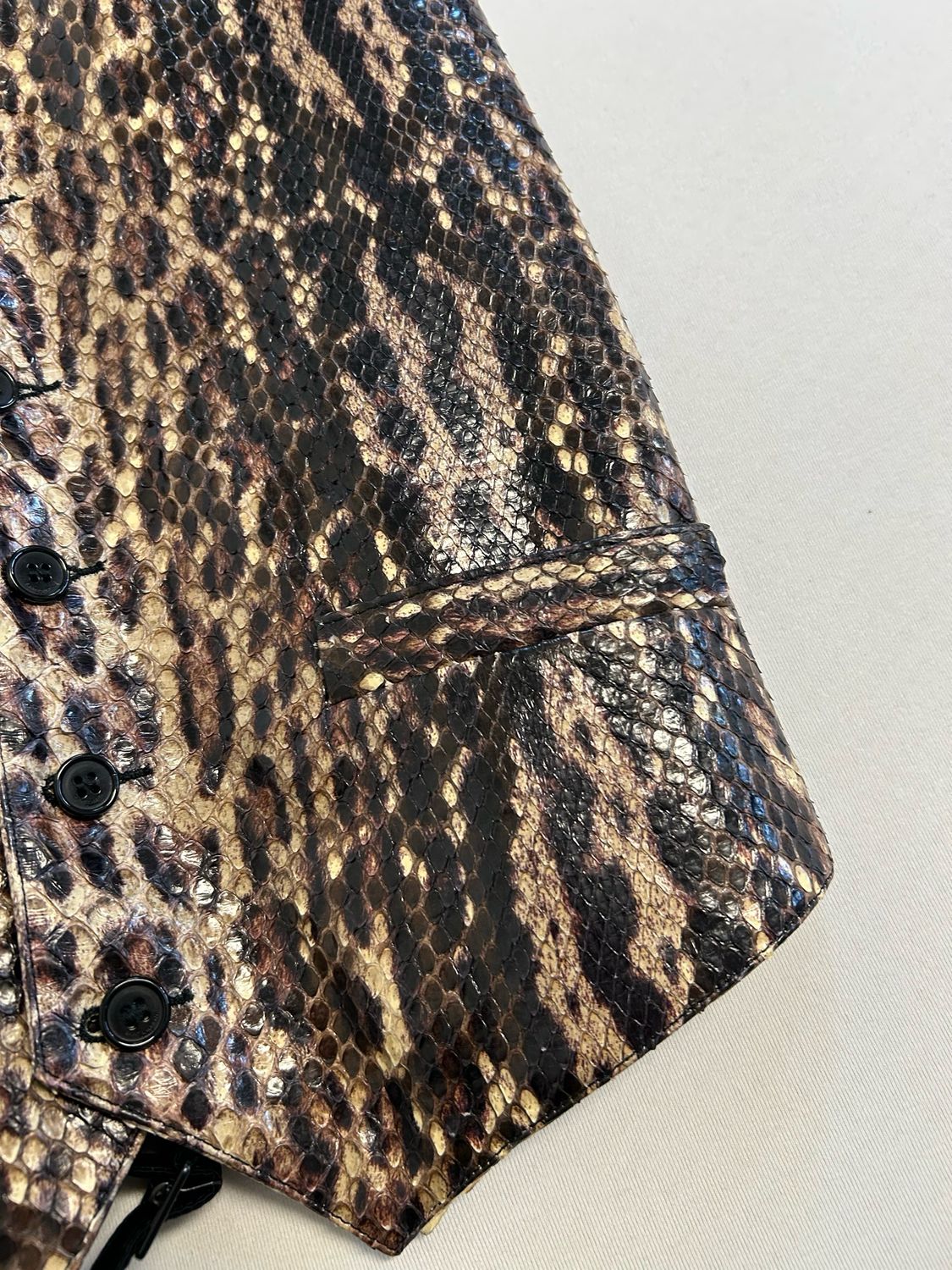 Saint Laurent Paris by Hedi Slimane FW2016 1/1 Sample Python Leather Vest