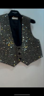 Saint Laurent Paris by Hedi Slimane FW2016 Embellished Vest