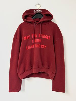 Vetements by Demna Gvasalia FW2017 “May The Bridges I Burn Light The Way” Hoodie