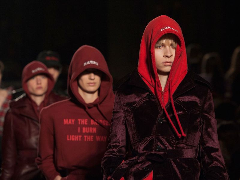 Vetements by Demna Gvasalia FW2017 “May The Bridges I Burn Light The Way” Hoodie