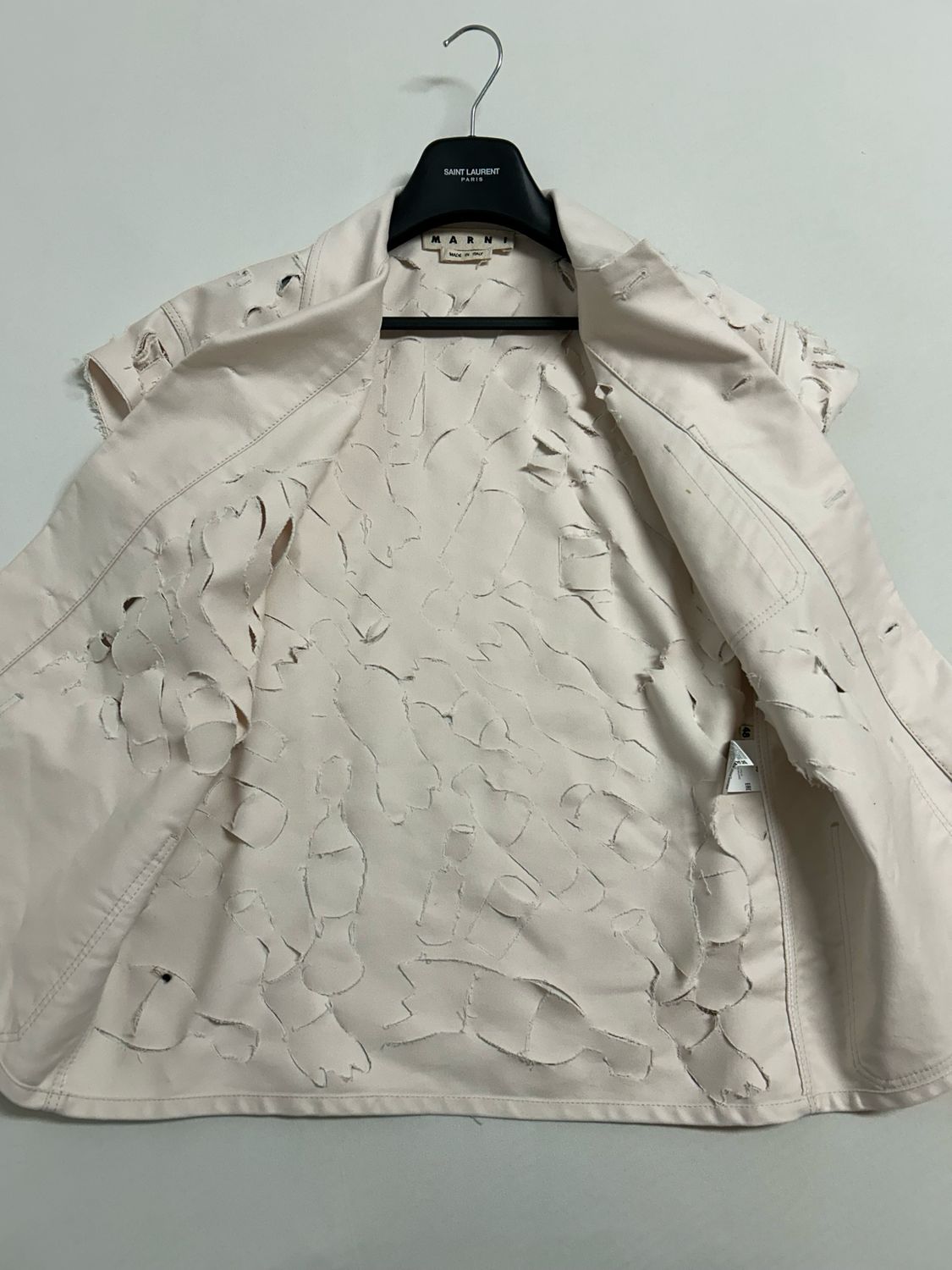 Marni SS2020 Distressed Jacket &amp; Pants Set