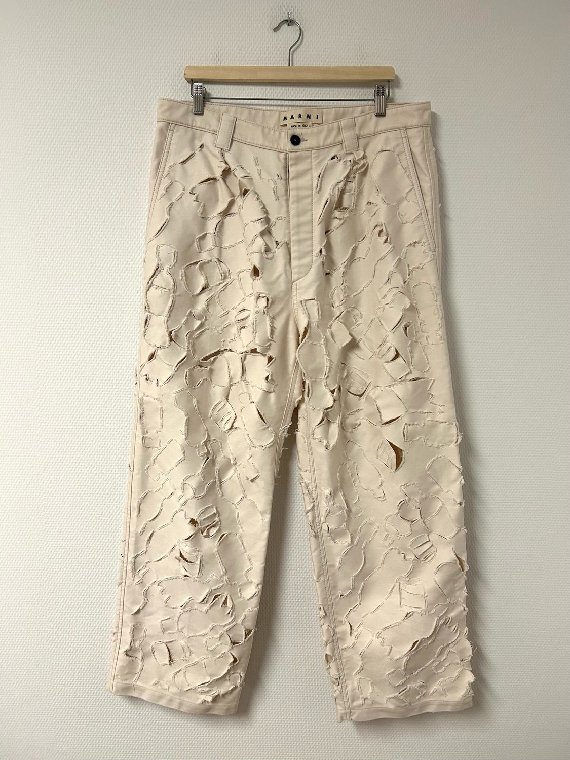 Marni SS2020 Distressed Jacket &amp; Pants Set